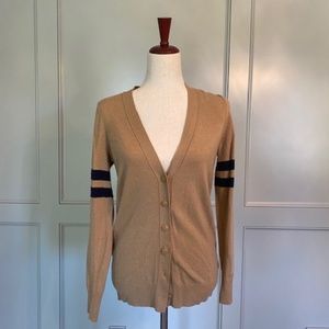 V-neck JCrew rugby cardigan